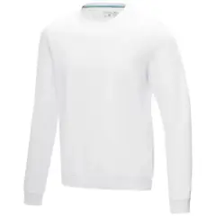Męska organiczna bluza Jasper wykonana z recyclingu i posiadająca certyfikat GOTS kolor biały / XXL