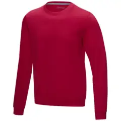 Męska organiczna bluza Jasper wykonana z recyclingu i posiadająca certyfikat GOTS kolor czerwony / XL