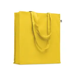 BENTE COLOUR Torba z bawełny organicznej kolor żółty